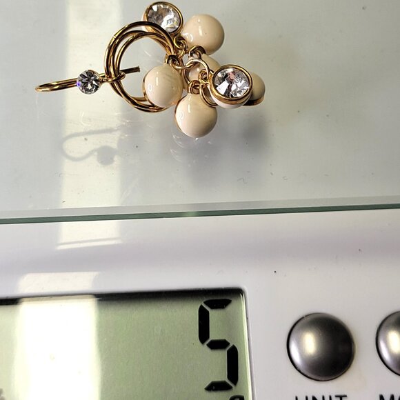 Crystal Charms Cluster Dangle Earrings - Picture 9 of 9